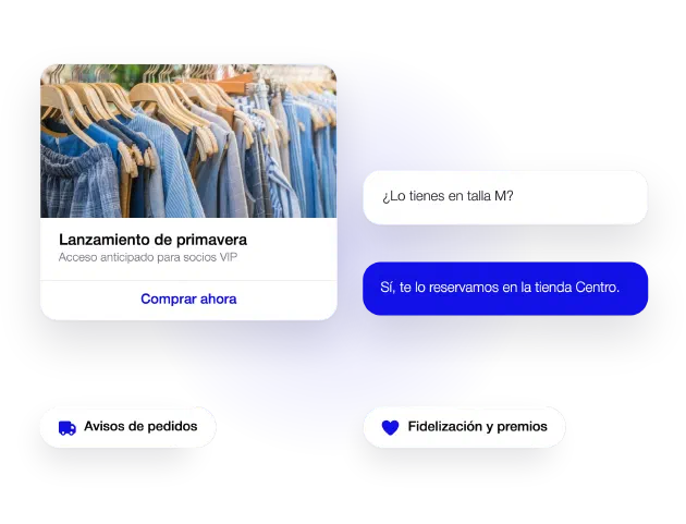 Campaña de retail y chat bidireccional