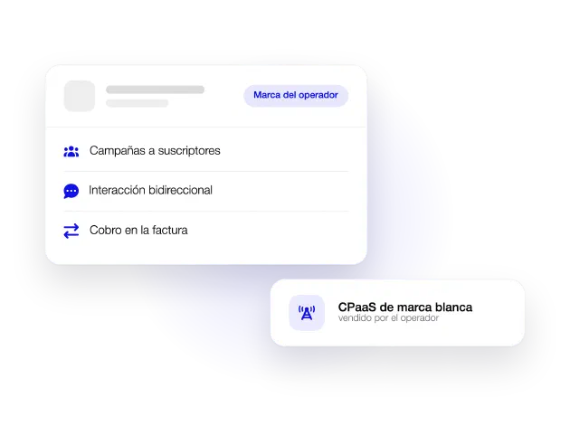 CPaaS de marca blanca con la marca del operador